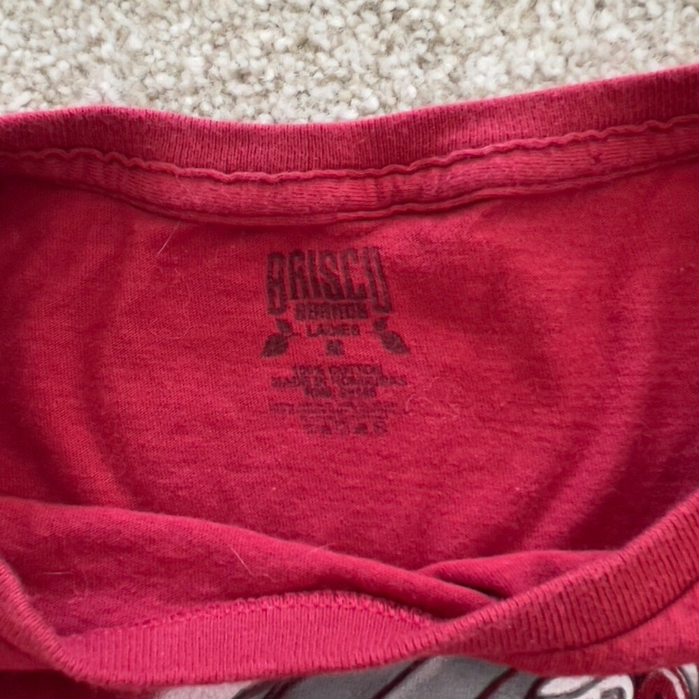 Betty Boop Born to Ride Y2K Red Cotton Fitted Graphic Tshirt M - Picture 6 of 8